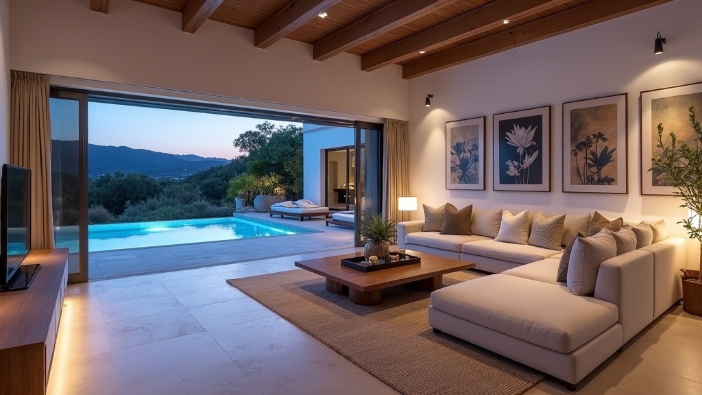 Luxuriöse Neubauvilla mit panoramischem Berg- und Meerblick an der Costa del Sol, moderner Architektur und Infinity-Pool