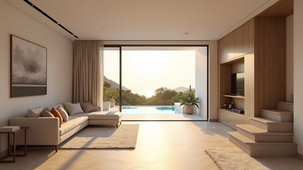 Moderne Luxusimmobilie an der Costa del Sol, einladender Eingangsbereich bereit für den Besitz, ideal für Familien, die an die Costa del Sol umziehen.