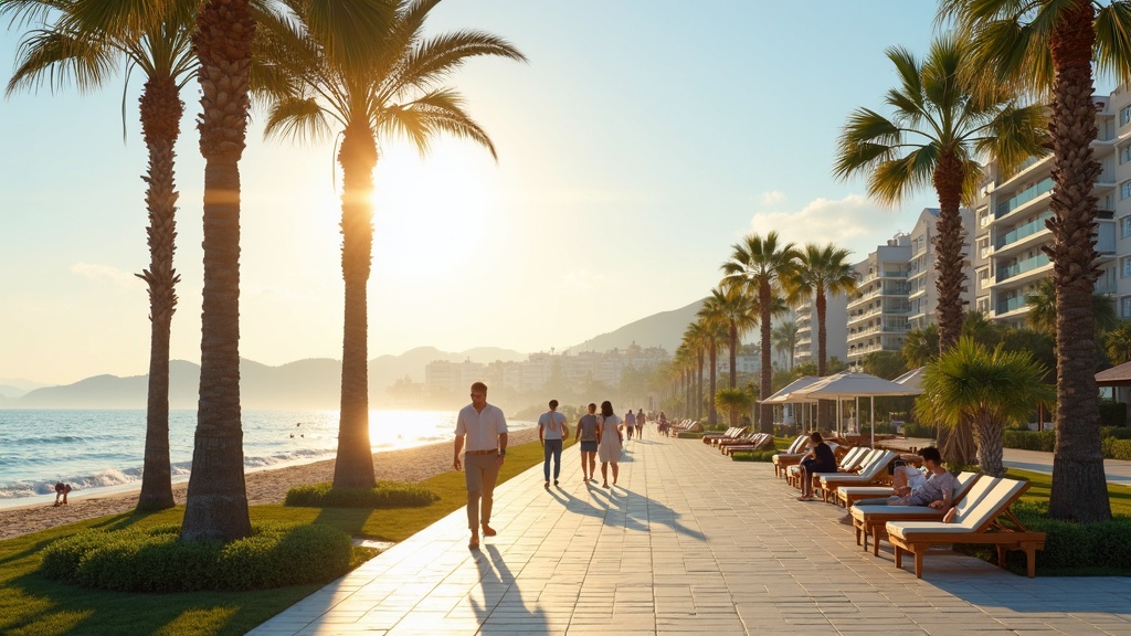 Style de vie côtier sur la Costa del Sol : Des gens se promènent le long d'une promenade ensoleillée, laissant entrevoir les véritables coûts d'achat d'un bien sur la Costa del Sol.