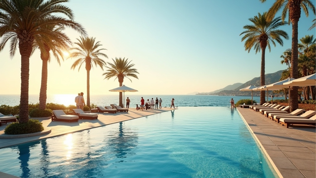 Nyproduktion Costa del Sol europeiska köpare njuter av soliga promenader vid Medelhavet, inspirerande kustliv.