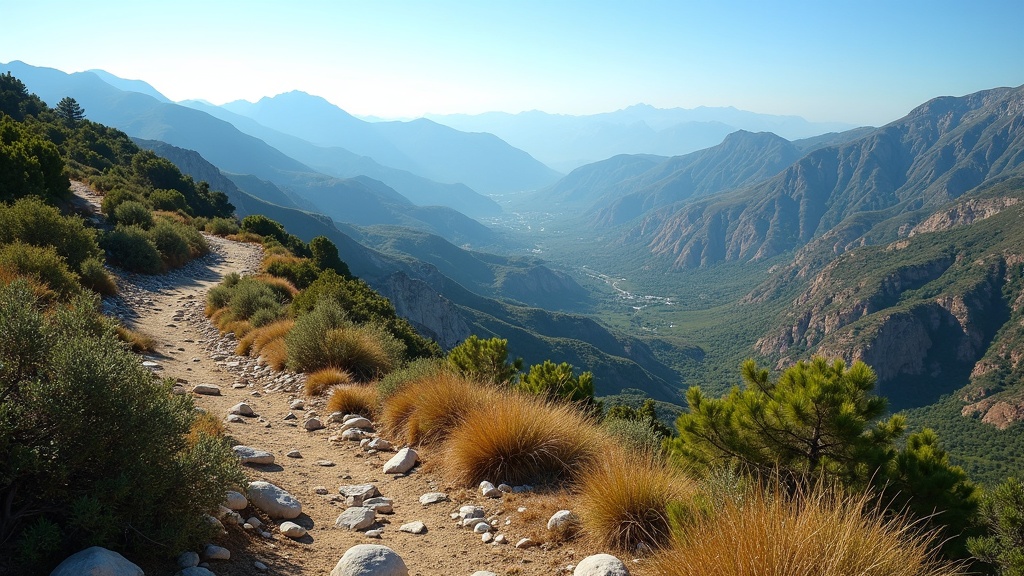 From Costa del Sol: homes with Mediterranean Sea views, panoramic mountain views, hiking trails in Sierra Blanca under clear skies.