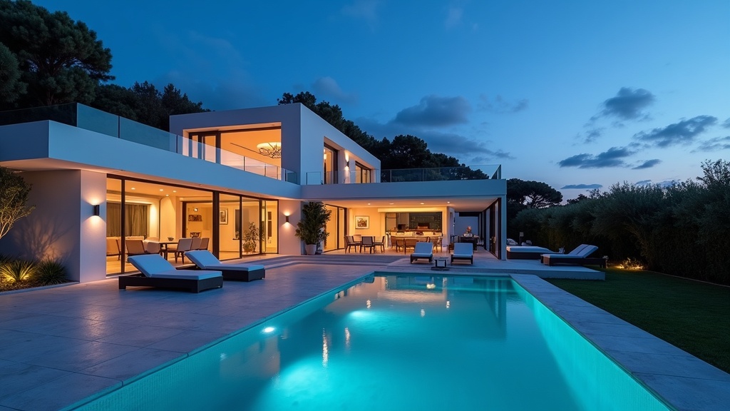 Intérieur d'une propriété locative de luxe, mettant en avant le potentiel de rendement élevé pour l'immobilier de Torremolinos, les villas de Benalmádena près de l'aéroport, et la comparaison des propriétés sur la Costa del Sol.