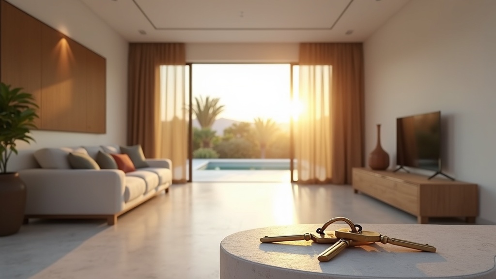 Luxusvilla mit Solarpanels und Infinity-Pool mit Blick auf das Mittelmeer und die Berglandschaft an der Costa del Sol