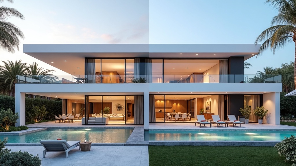Marbella Investitionsmöglichkeiten Spanien Luxusvillen zum Verkauf: Vergleich von zwei unterschiedlichen Luxusimmobilien an der Costa del Sol.