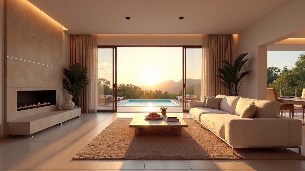 Luxury new build villa with infinity pool overlooking Mediterranean sea and Sierra de las Nieves mountains on Costa del Sol