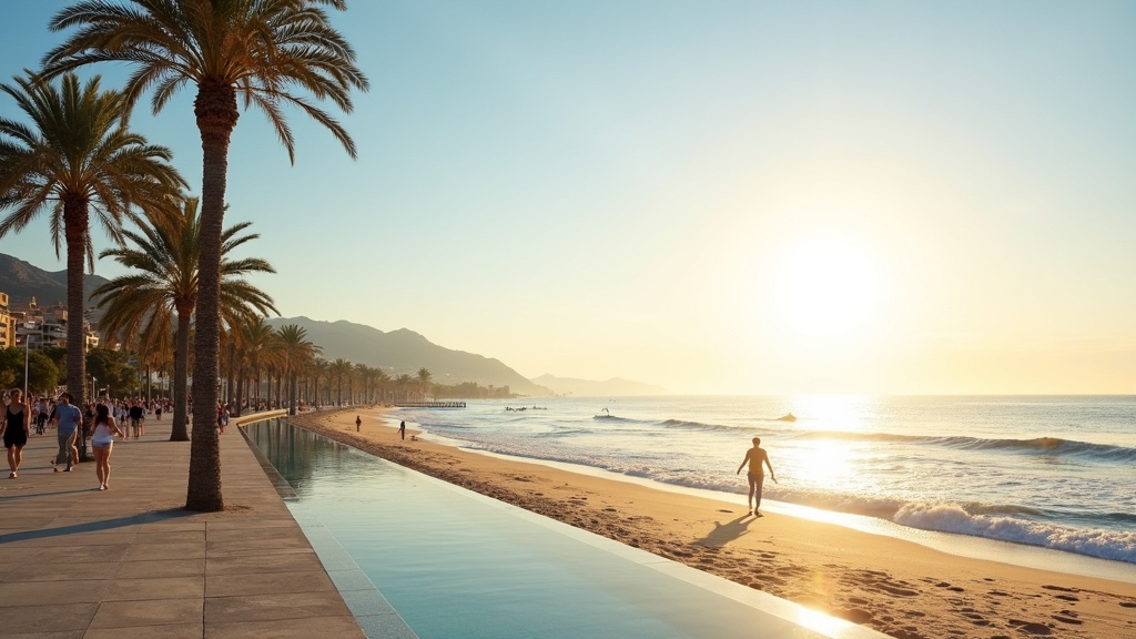 Luxe villa met infinity pool met uitzicht op de bergen van Costa del Sol en panorama van de Middellandse Zee