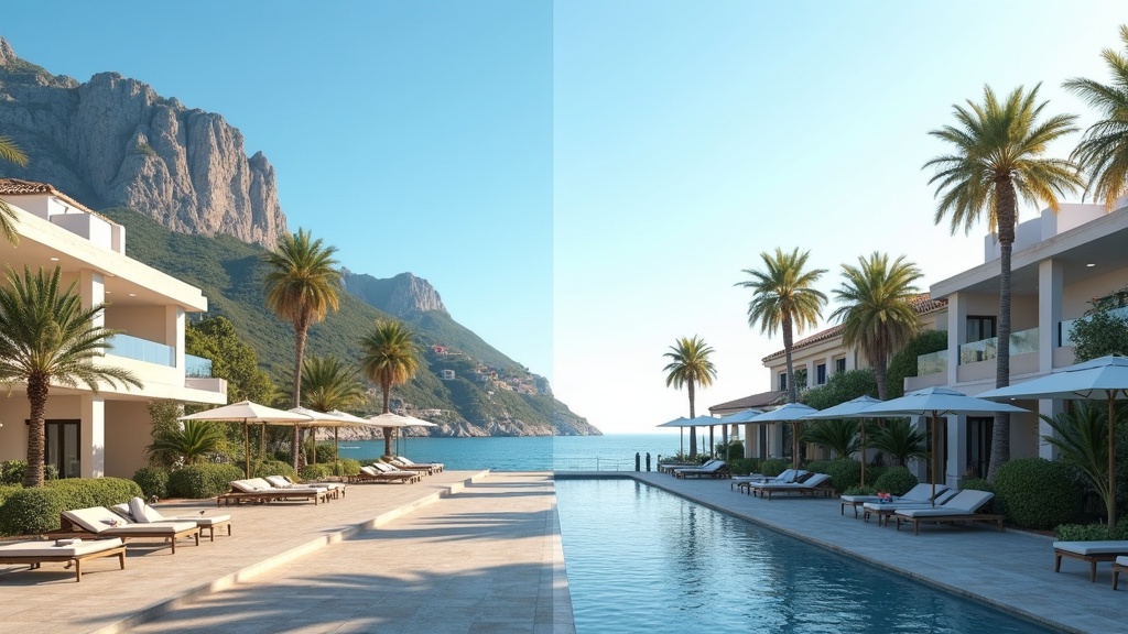 Le lever du soleil révèle la beauté contrastée des plages secrètes de la Costa del Sol, inspirant l'aventure.