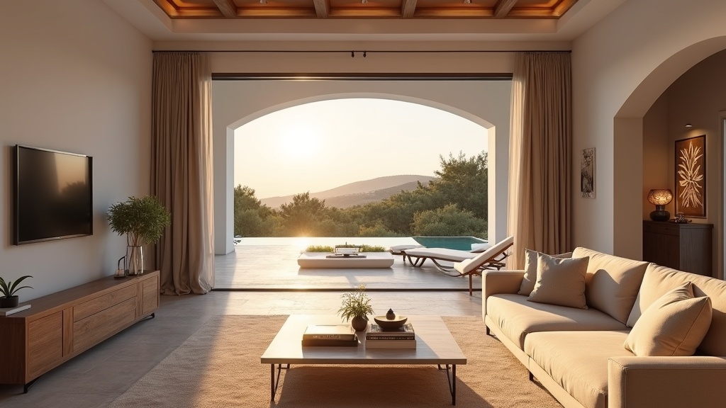 Lyxig vardagsrum i Costa del Sol. Förstå bostads- och energicertifikat Costa del Sol för eleganta fastighetsköp.