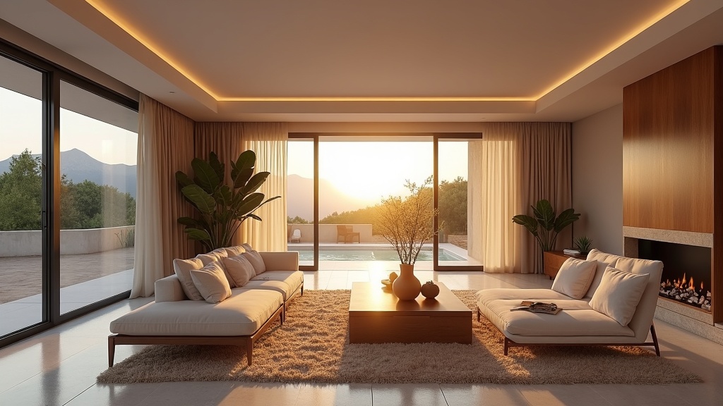 Lyxigt wellness spa behandlingsrum med utsikt över Medelhavet på Costa del Sol